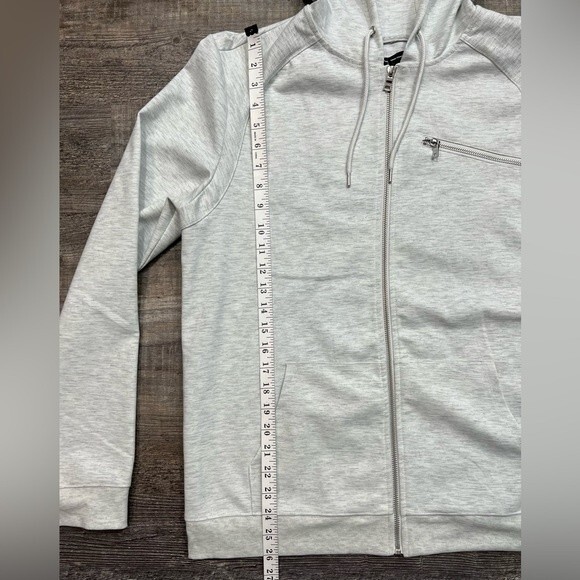 INC International Concepts Men’s Gray Hoodie Jacket Sweater Size Medium - Picture 8 of 12